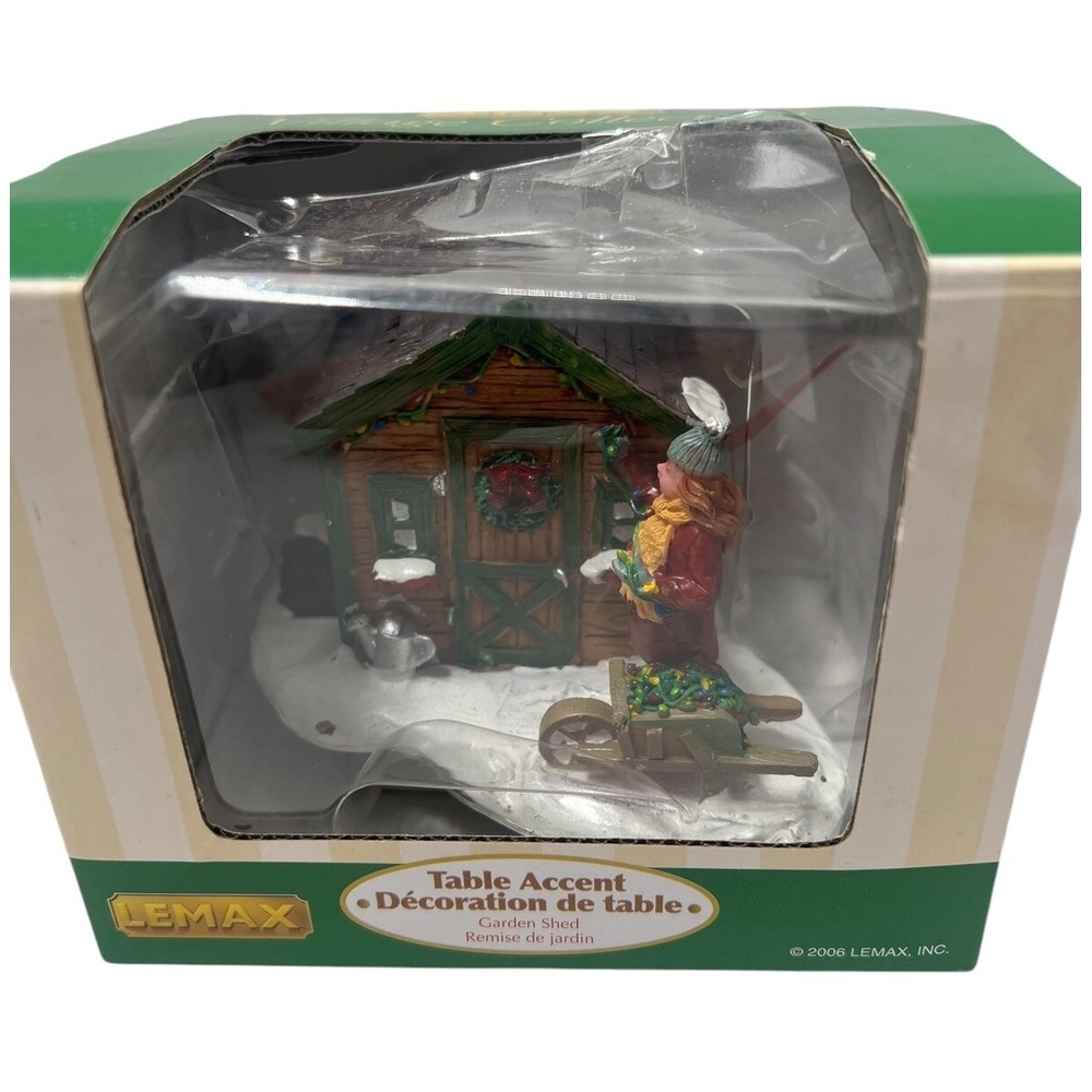 Lemax Christmas Village Collection Table Accents Garden Shed 2006 New In Box
